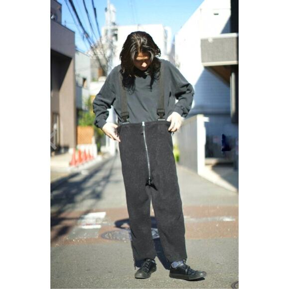 Polartec Fleece Bib Overalls Cold Weather Unisex Size Large Black Snow Gear Ski - Picture 1 of 11